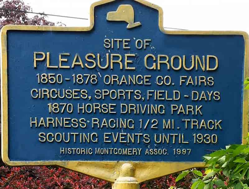 Pleasure Ground Park Sign Pleasure Ground Park Sign